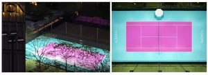 tennis court lighting solution