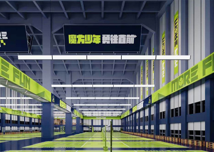 Lighting Case of Indoor Badminton Gym