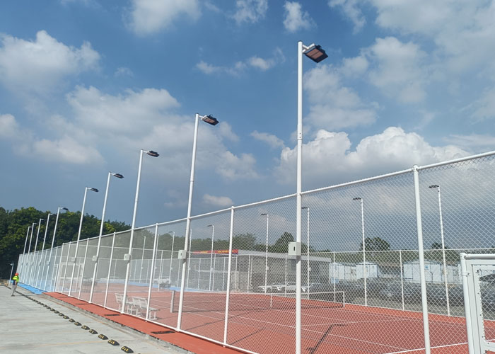 Lighting Solution for Rooftop Tennis Court