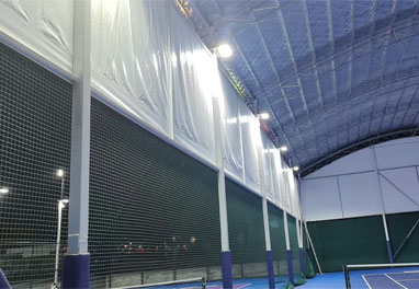 Lighting for Canopy-covered Tennis Court